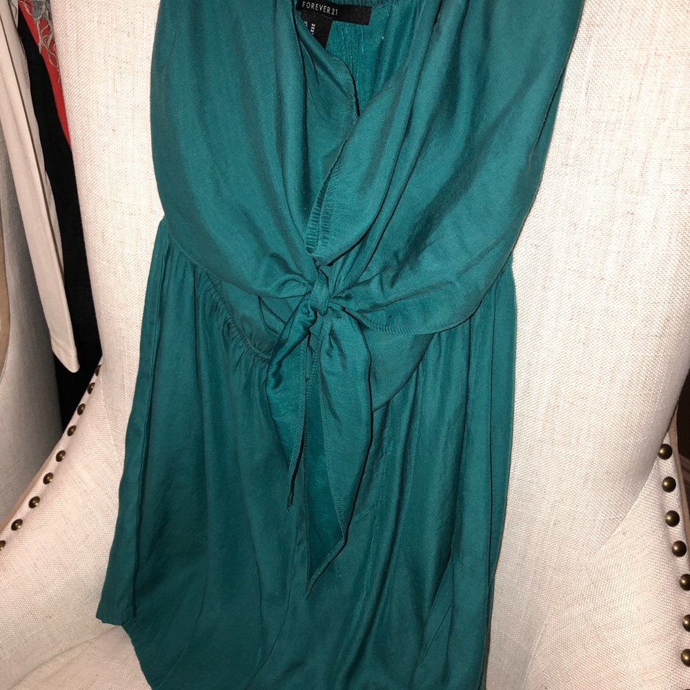 Teal dressy romper